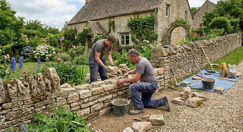 Stone Wall Repair in Nashua, NH
