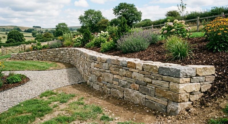 Stone Wall Replacement in Nashua, NH